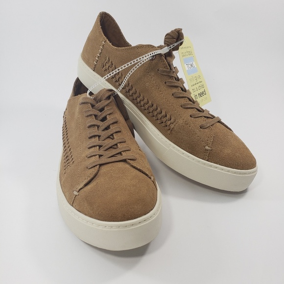 Toms Other - Toms Men Lenox Toffee Suede Woven Sneakers